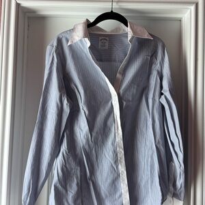 Brooks Brothers Classic Blue and White Striped Shirt